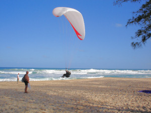 Landung am Strand