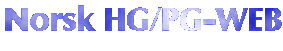 NORSK HG/PG-WEB